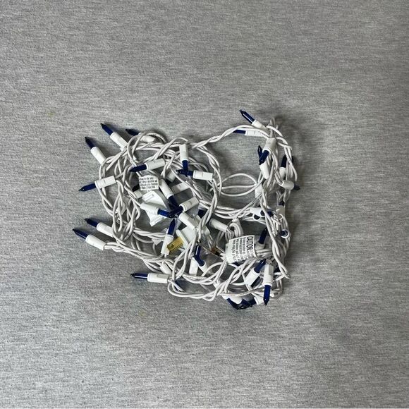 Target 11 Ft. White Corded 50 Blue Christmas Tree Lights - Picture 2 of 6